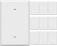 Vista 33 de ENERLITES Placa de pared para dispositivo en blanco, cubiertas jumbo en blanco, sobre-tamaño 1-gang 5.5" x 3.5", policarbonato termoplástico