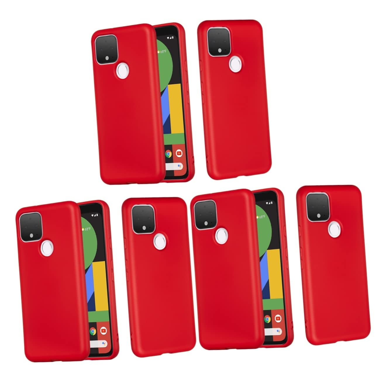 UPKOCH 3pezzi Cover Per Smartphone Silicone Liquido Con Laccetto Compatibile Con Pixel Protezione Anticaduta e Antigraffio Facile Accesso Porte e Pulsanti Design Elegante e Resistente