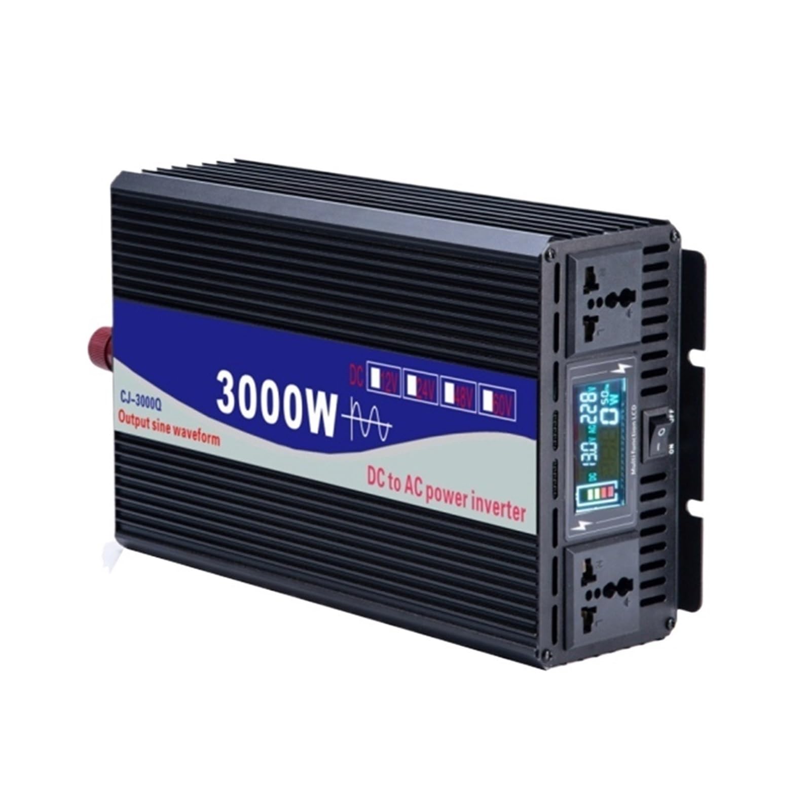 SWEWDSQG 3000W/4000W/5000W Pure Sine Wave inverter DC 12V 24V 48V To AC 220V Converters 50HZ 60HZ Power Inverter(24V_230V(60HZ)_UNIVERSAL)