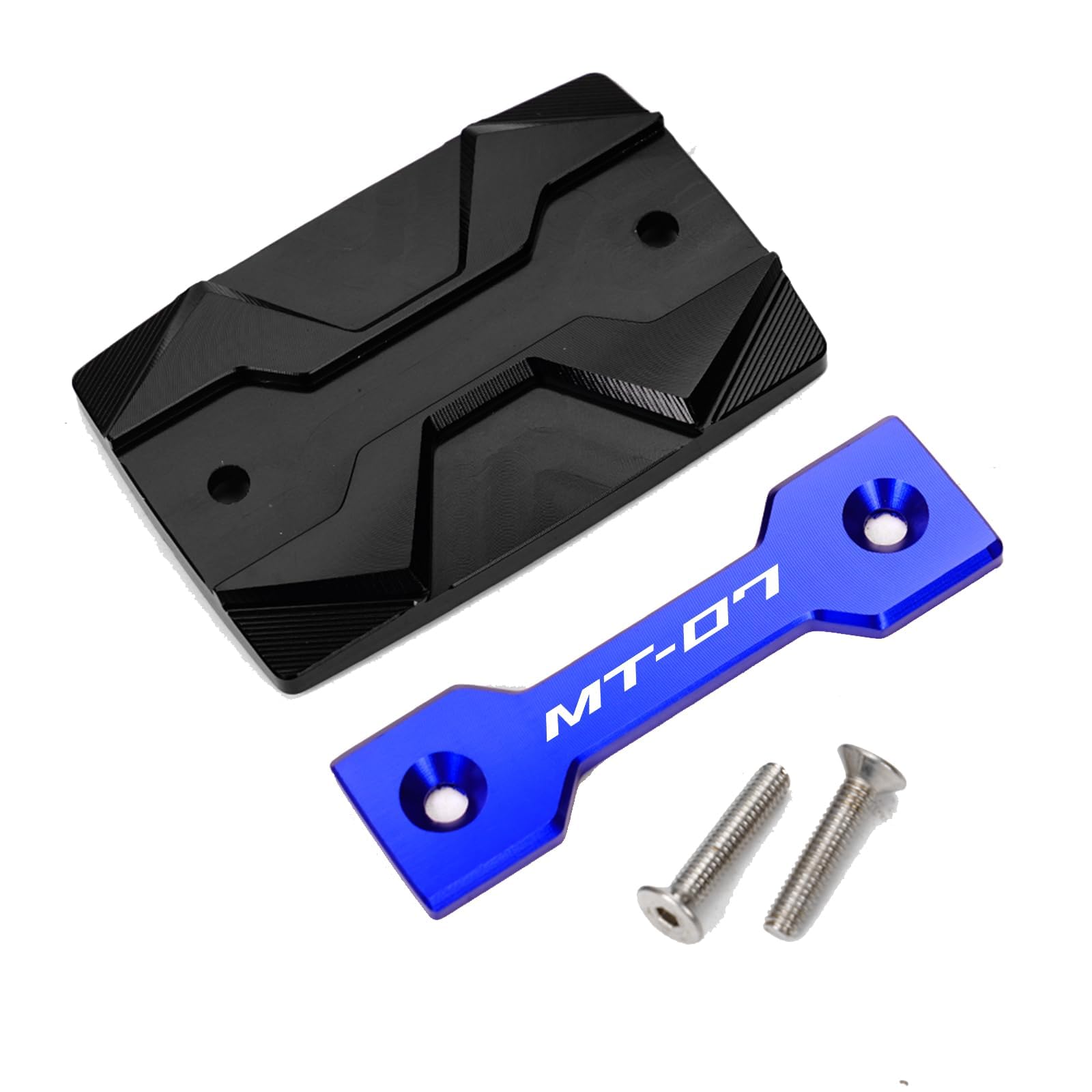 Copri Serbatoio Freno In Alluminio Per Yamaha MT07/Tracer 2014-2025 - Set Anteriore E Posteriore Blu - Foto 7