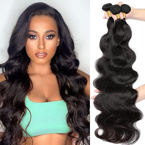 Paquetes de cabello humano ondulado de grado 10A 100 sin procesar cabello virgen brasileño ondulado 22 24 26 pulgadas