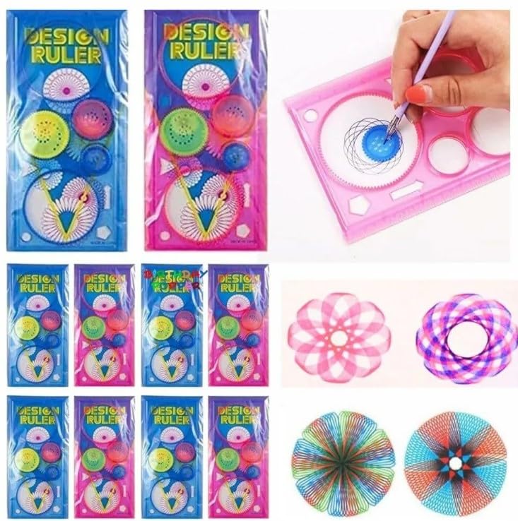 RAREJOY Birthday Return Gifts for Kids Party, 10Pcs Designer Ruler for Return Gifts for Birthday for Kids Adults Return Gifts for Kids in Bulk Kids Gift Items Birthday, Multi Color Option