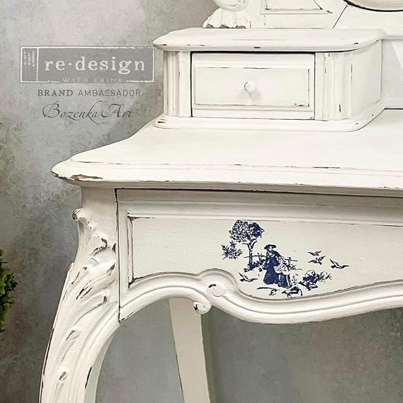 Redesign with Prima Decor Small Transfers Toile 3 Sheets, 6x12 655350656744 Rub on Transfers for Furniture Home Decor Furniture Transfer Furniture Tattoo Wall Stickers 3D Home Wall Decal