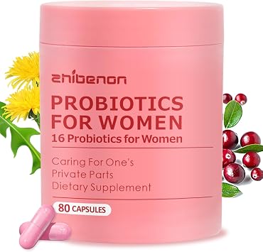 Premium Vaginal Probiotics pH Balance with Prebiotics & Lactobacillus Probiotic Blend - Vaginal Health Supplement - Promote Healthy Vaginal Odor & Vaginal Flora, 80 Count Pack of 1