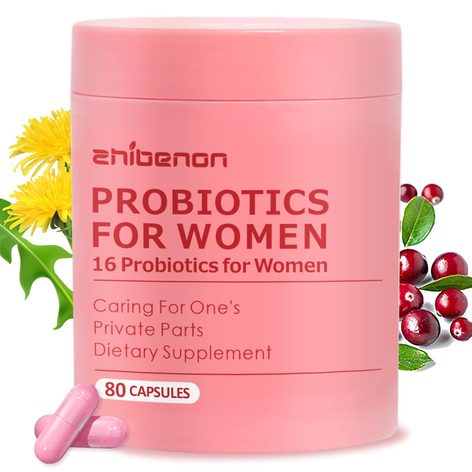 Premium Vaginal Probiotics – pH Balance with Prebiotics & Lactobacillus Probiotic Blend - Vaginal Health Supplement - Promote Healthy Vaginal Odor & Vaginal Flora, 80 Count (Pack of 1)