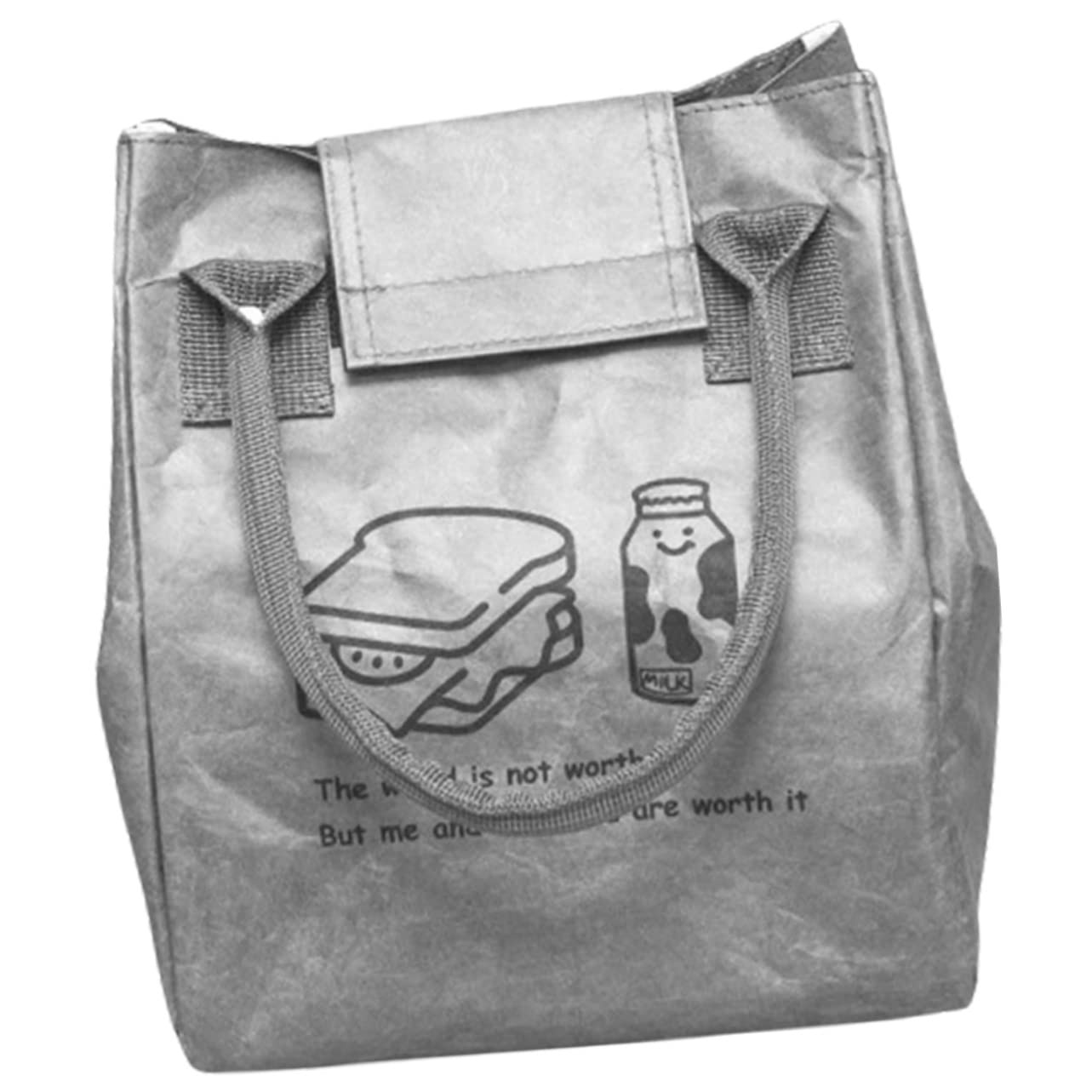 Zerodeko 4 Pièces isolants collation boîtes à lunch fourre-tout dames boite bento boîtes bento fourre-tout pour le déjeuner portable papier kraft