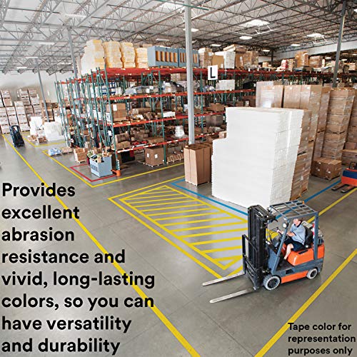 Image of 3M Vinyl Tape 471, 1 in x 36 yd, Blue, 1 Roll, Paint Alternative for Floor Marking, Social Distancing, Color Coding, Safety Marking (Pack of 2)