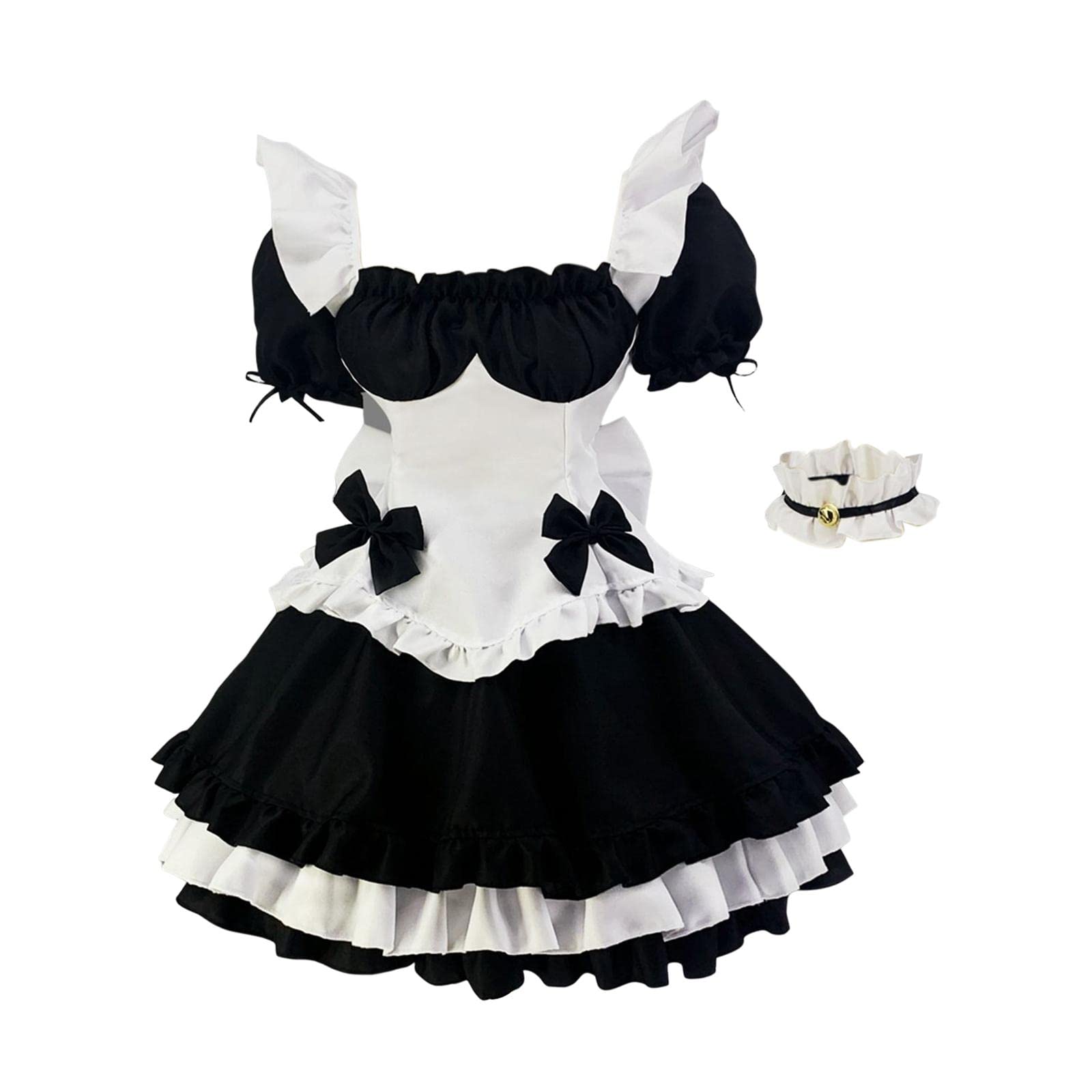 CALANDIS® Classic Maid Costume with Apron Lolita Anime Cosplay for L