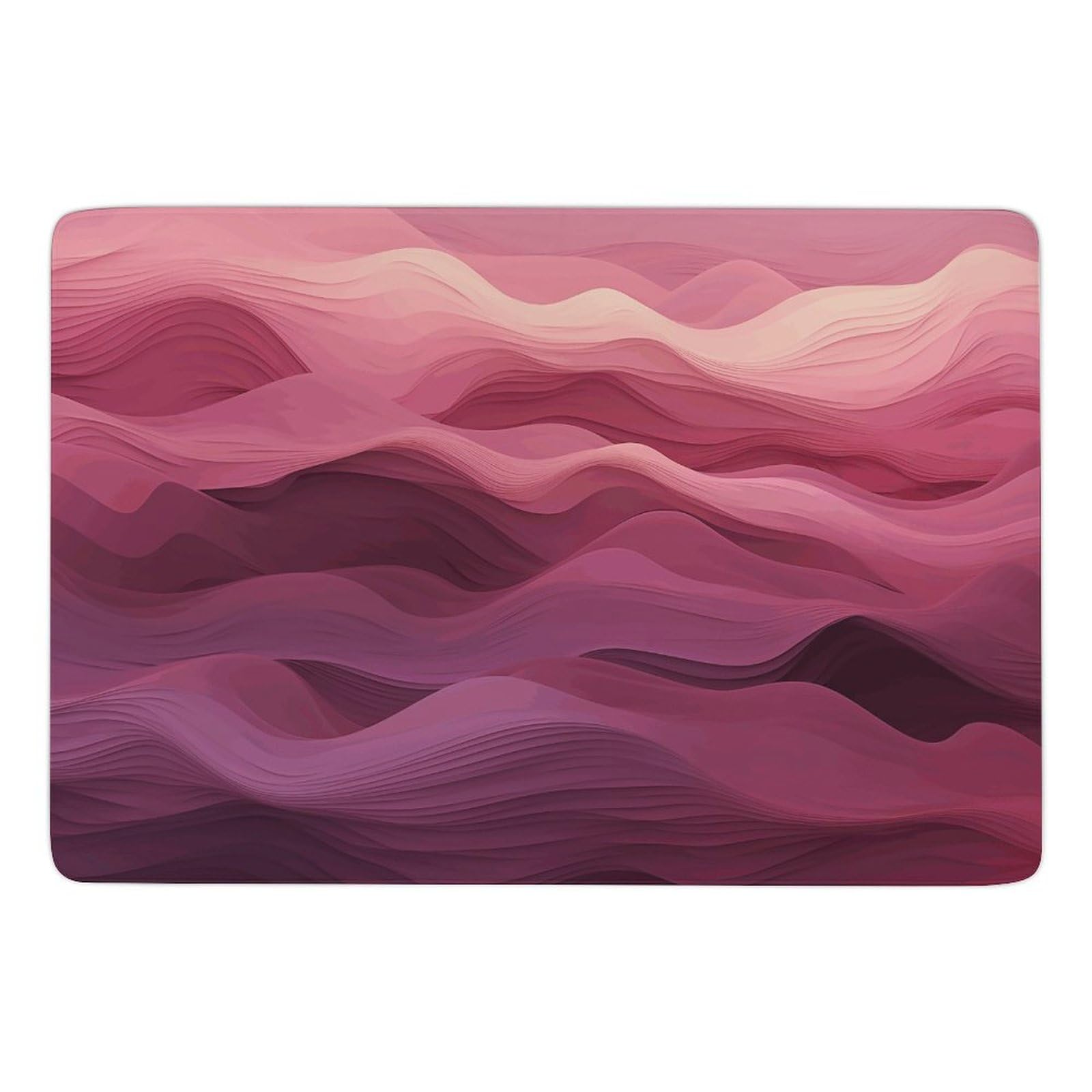 Tapis de salon doux motif vagues pêche violettes pour chambre et terrasse