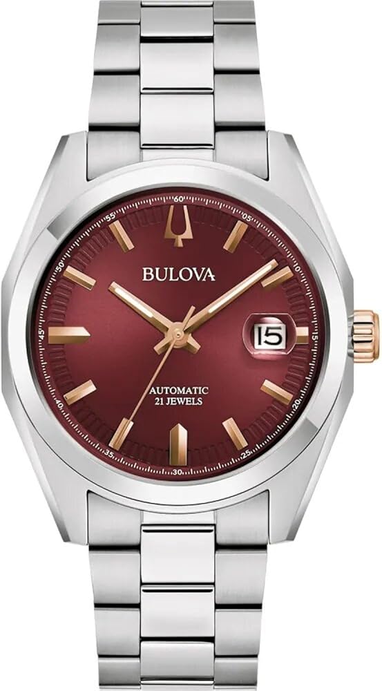 Amazon.com: Bulova 98B422 Surveyor Collection Automatic Watch