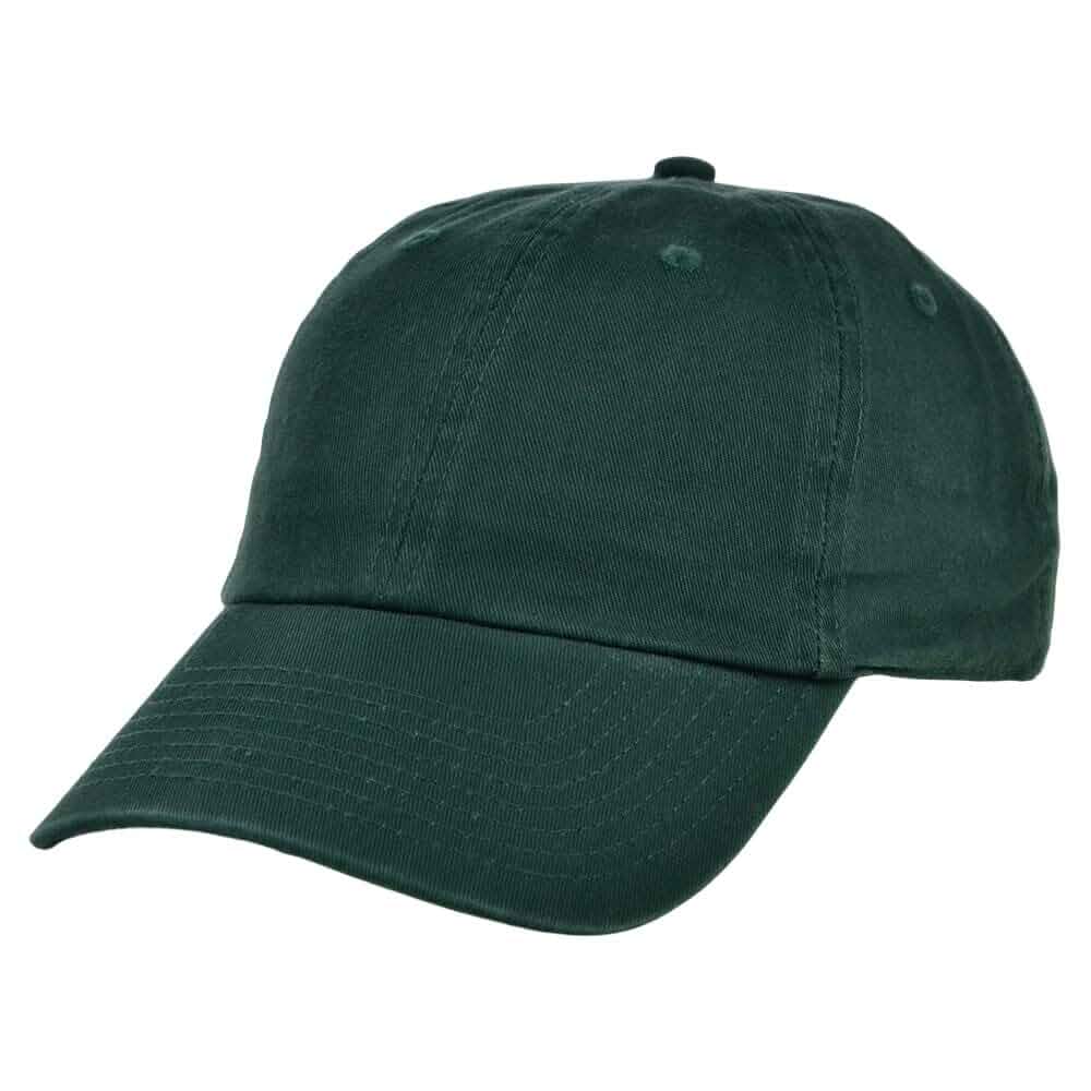 Lids Blank Baseline Dad Adjustable Strapback Hat Dark Green