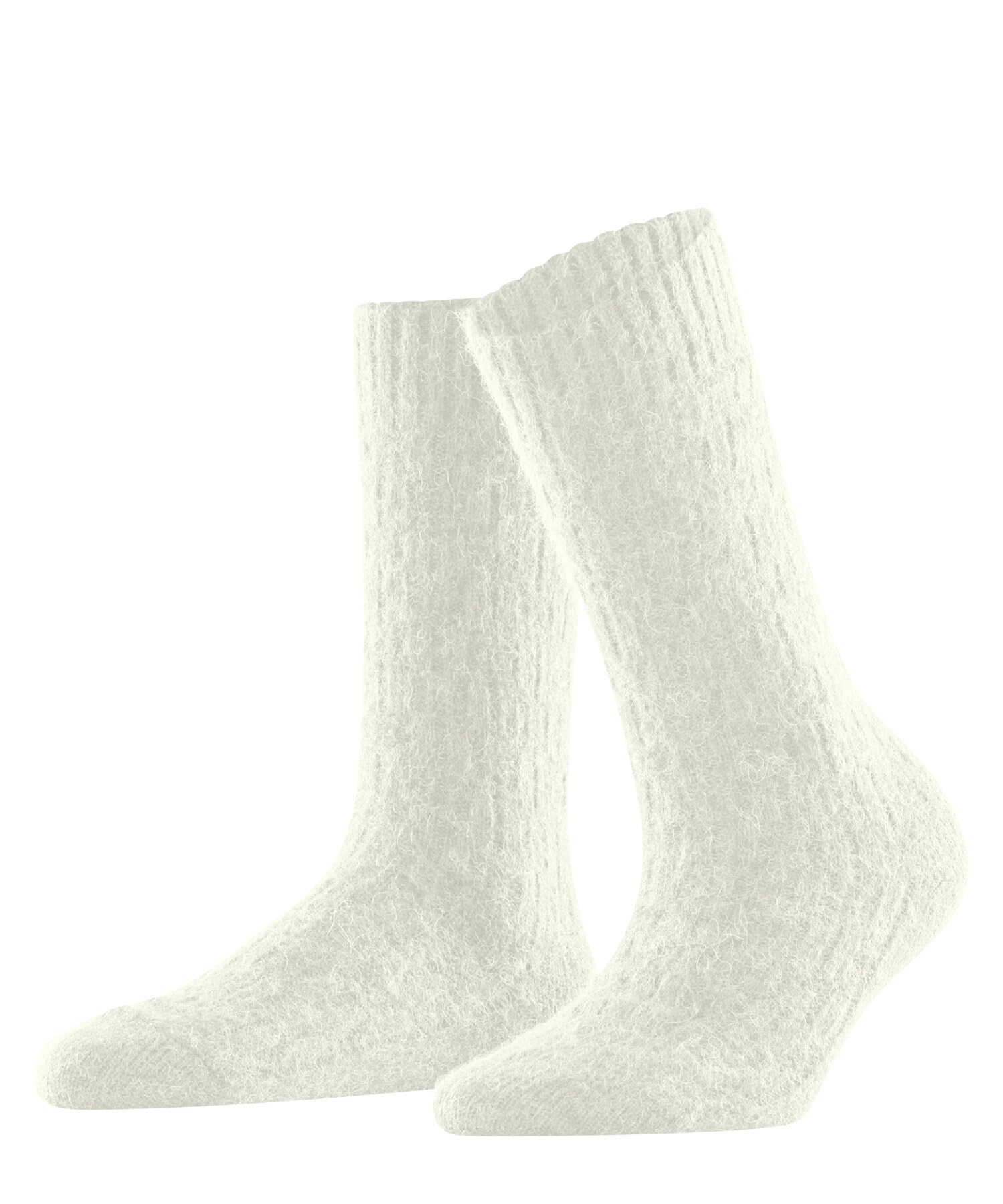 FALKE Women's Brick Wall W So Alpaca Wool Plain 1 Pair Socks, White Off-White 2040, 2.5-5