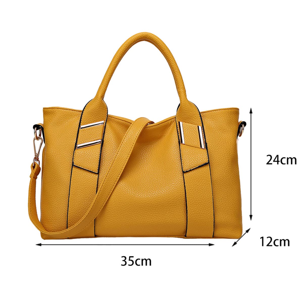 Donna Borse a mano Moda semplice Borse a spalla Borse a tracolla Borse Tote IT117 Giallo