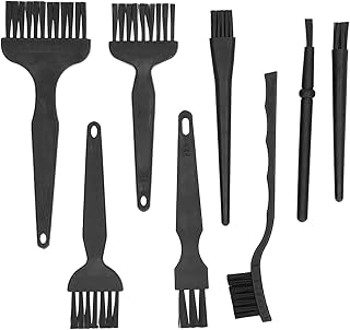 8Pcs Anti Static Brush Plastic Handle Cleaning Tool, Multipurpose Portable Cleaning Brush for Computer Camera Keyboard Car Lab