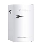 Retro Compact Fridge with Chiller&comma; 3&period;2 cu ft Countertop Fridge with Built-In Bottle Opener&comma; Compact Refrigerator for Office&comma; Bedroom&comma; Dorm Room or Cabin - 18&period;7"D x 19&period;01"W x 33&period;27"H &lpar;White&rpar;