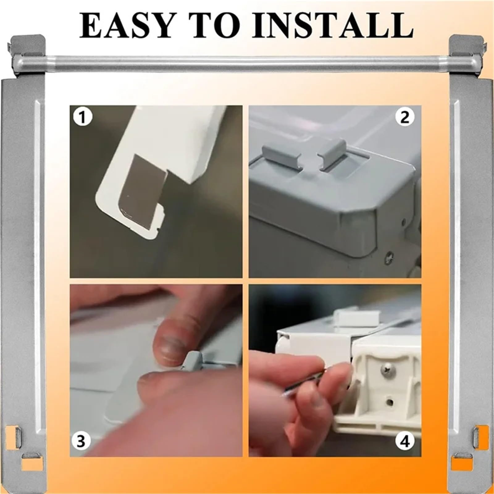 Kit di impilaggio per Lavatrice e asciugatrice Kit di Ricambio for Lavanderia da 27 Pollici, Lavatrice e asciugatrice, in Metallo Solido con Rivestimento Cromato