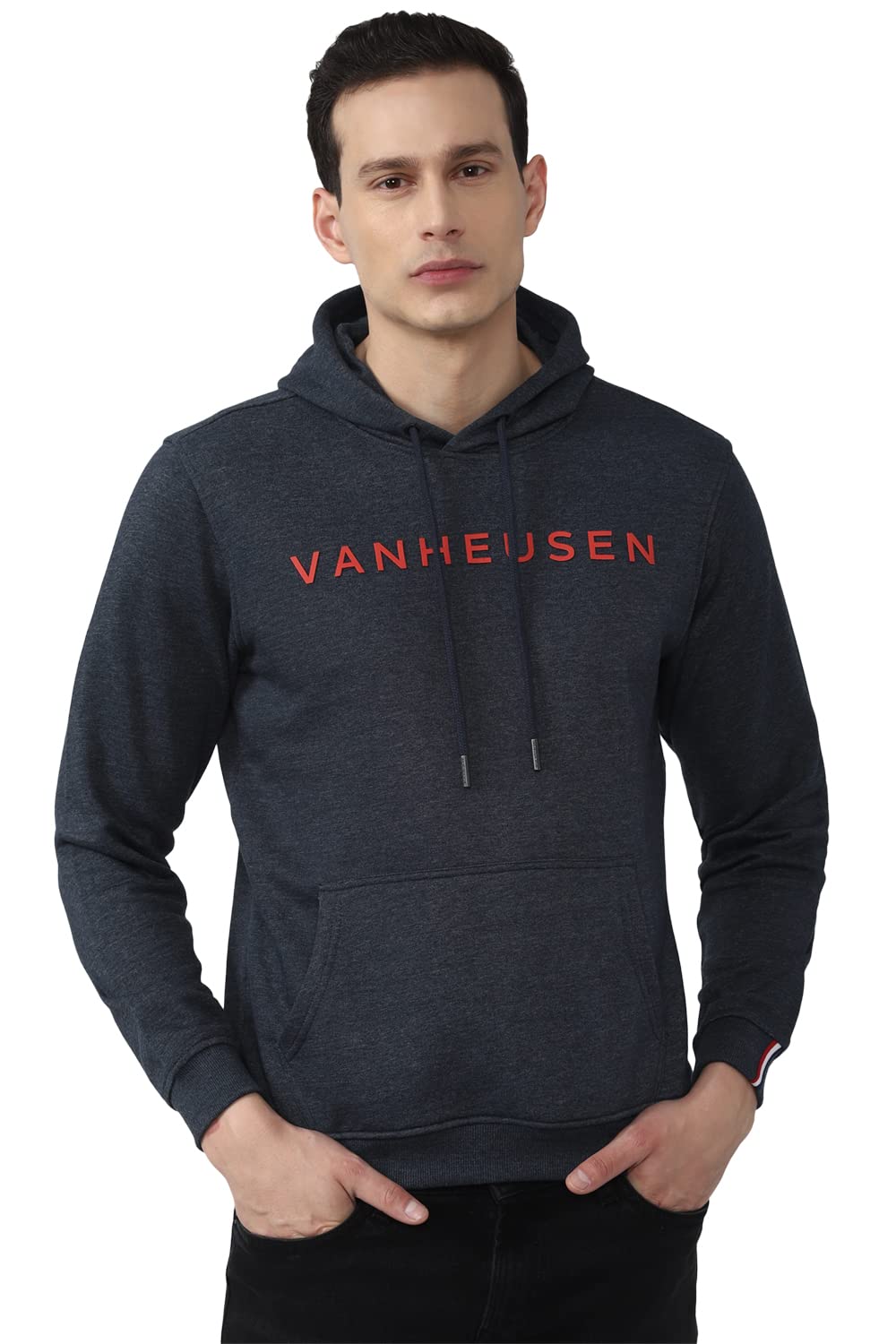 Men Cotton Blend Regular Fit Hooded Sweatshirt-image-37