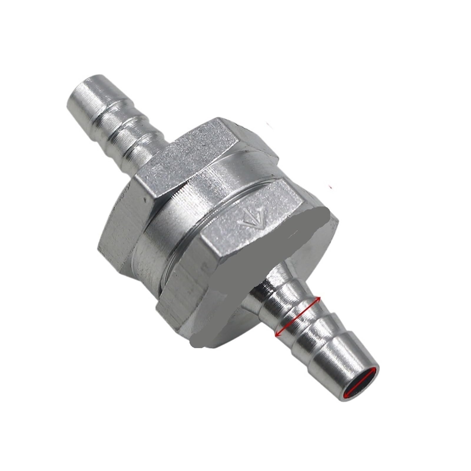 6/8/10/12mm Aluminium Alloy Non Return Check Valve(6mm)