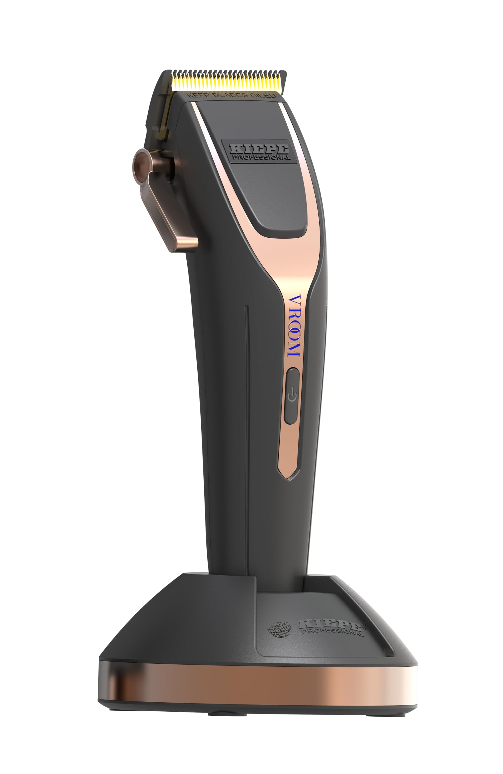 Kiepe VROOM 6344 Professional Hair Trimmer - Rechargeable, High Performance Motor, 10 Comb Attachments, Wireless and Cable Usable