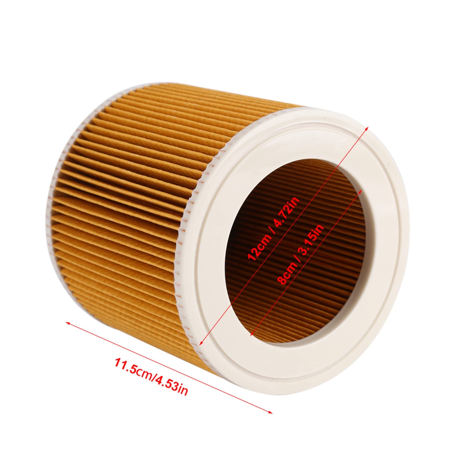 Filtro A Cartuccia Vikye Per Aspirapolvere Kacher A2004 A2054 A2204 A2656 – Ricambio Con Copertura, Anti-polline
