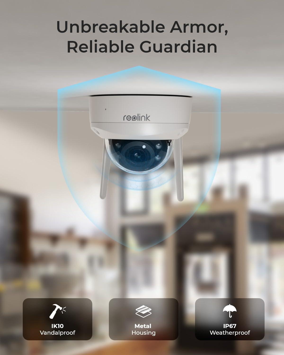 Reolink 4K Wi-Fi 6 Überwachungskamera Aussen, RLC-843WA (Generalüberholt)