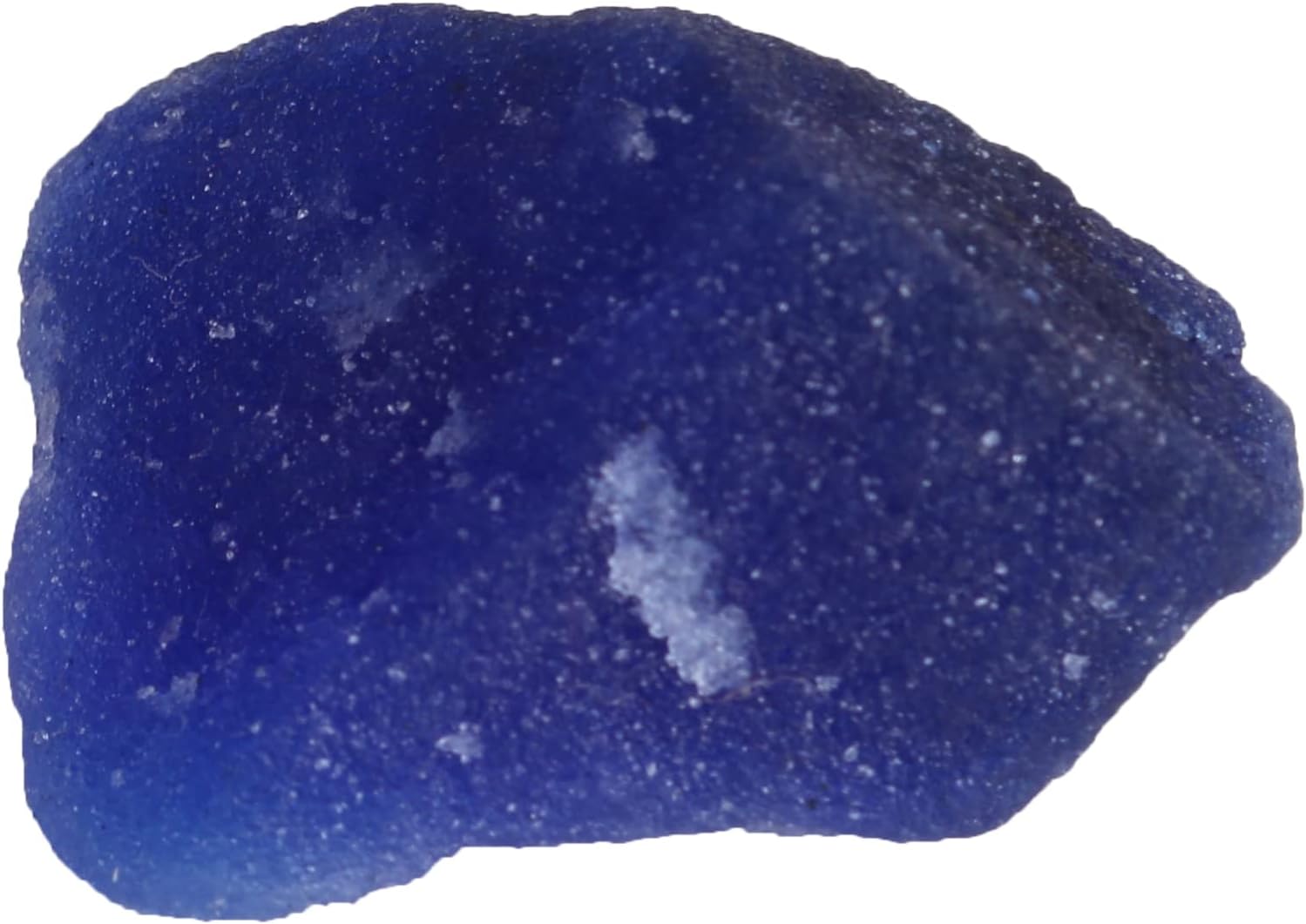REAL-GEMS 19 Ct Certified Natural Blue Sapphire Rough Loose Gemstone Beads for Jewelry Making and Crafting