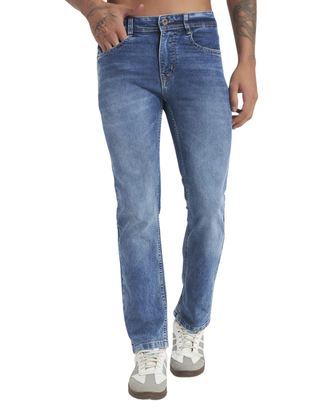 Buy DIVICASA Men Regular Fit Jeans | Cotton Blend Stretchable