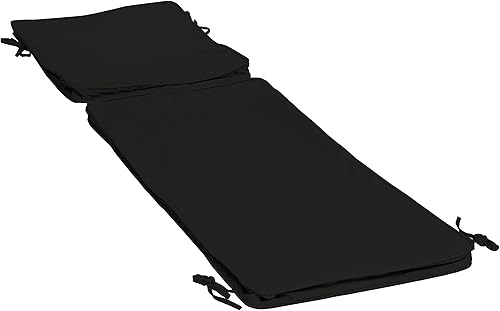 Miniatura 9 de Arden Selections ProFoam Performance - Cojín para tumbona para exteriores, 46 x 21, color negro ónix
