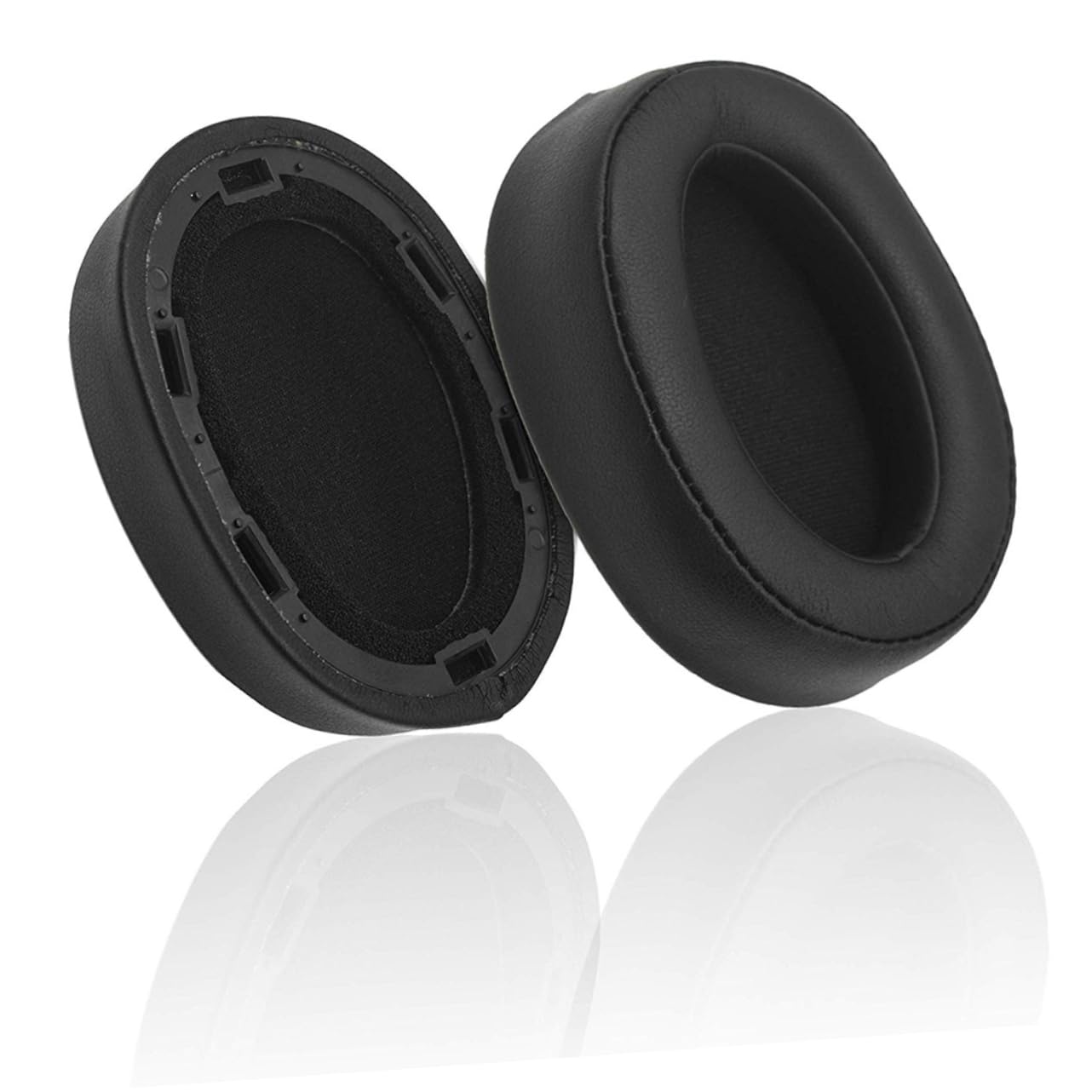 Mikikit 3pezzi Cuscinetti Per Cuffie Spugna Compatibili Con Mdr Sostituzione Facile Comfort Duraturo Colore Nero