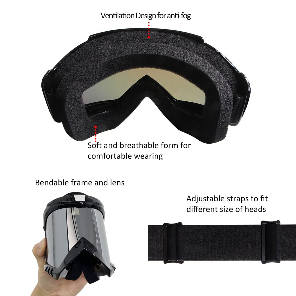 Occhiali da moto, occhiali da motocross, occhiali da moto, occhiali da moto, occhiali da corsa, MX e MTB
