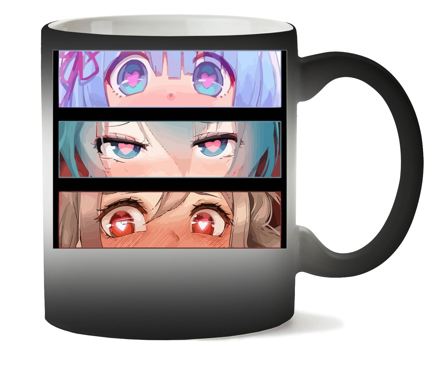 ZIENIUS Lewd Eyes Bundle Merch Magic Heat Sensitive Mug Tea Cup Gift for Hot Drink Chocolate