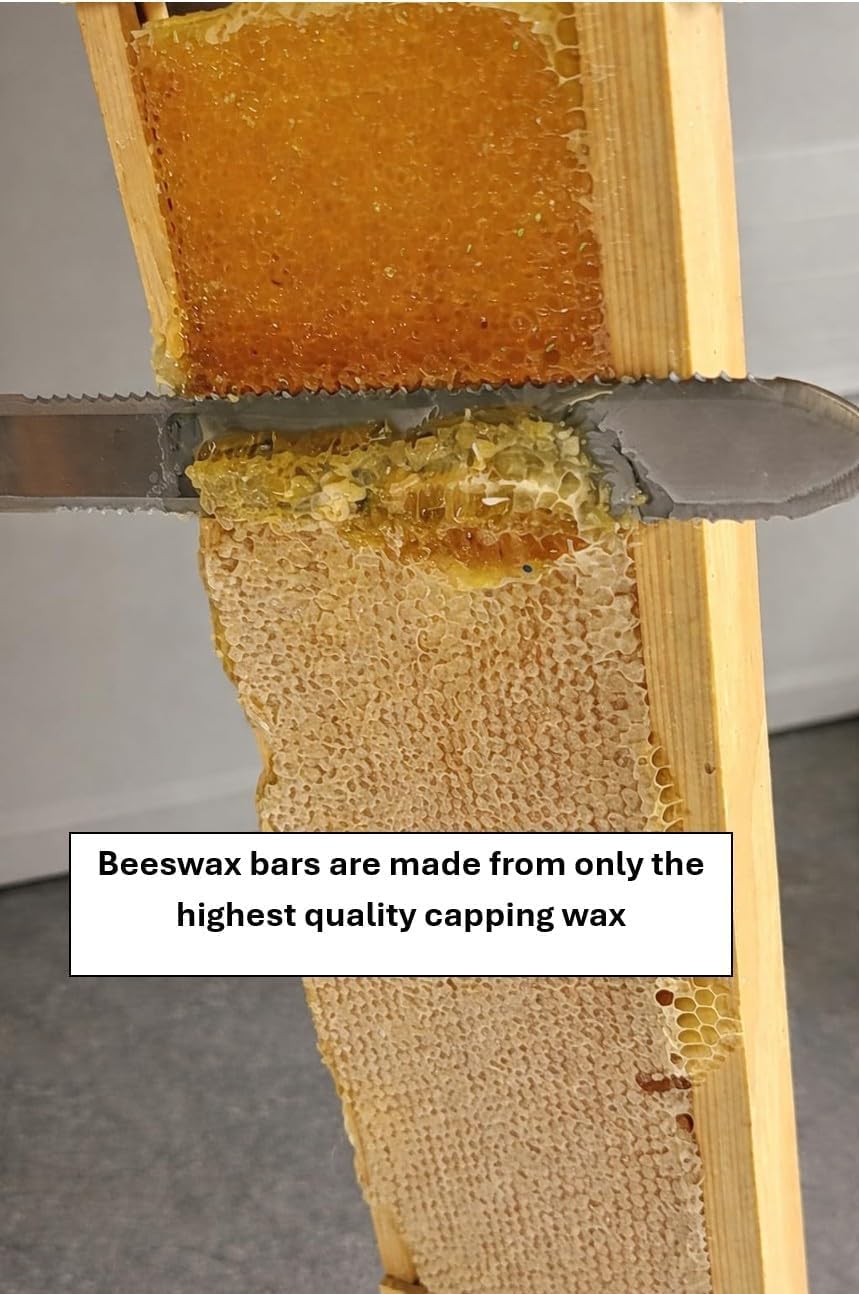 One Pound - Swampland Bees & Co., Florida. 100% Naturally Premium Yellow/Golden Beeswax. Ideal for Candles, Cosmetics, waxing bee Frames, etc. Triple Filtered & Hand Poured into ONE - 1lb Bar