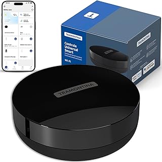 Tramontina ​Smart Controle Universal - Wi-Fi Casa Inteligente​. Controle Pelo Celular ou Comando de Voz, Infravermelho, Rede 2.4 GHz, Bivolt – Compatível com Alexa - 8 metros de alcance