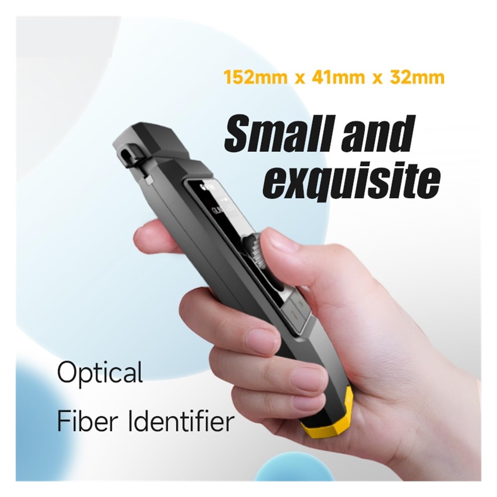Optisches Leistungsmessgerät, Optischer Faseridentifizierer, Hochwertiger Live-Faserdetektor Mit Visueller Fehlerortung, LED-Beleuchtung, 700–1700 Nm, SM MM