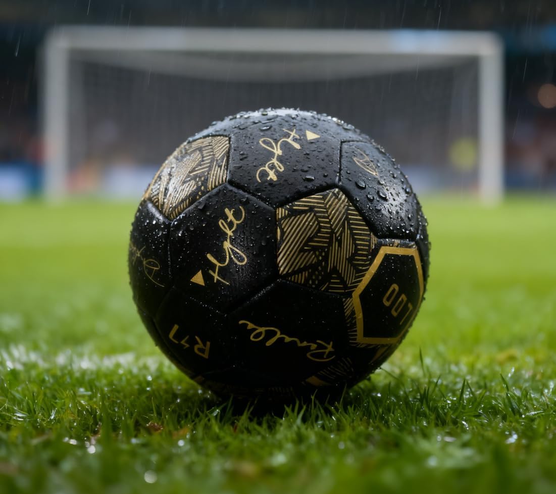 Seamless Soccer Ball Size 4/Size 5 for Adults and Youth, Thermo-Bonded Construction, Waterproof & Leak-Proof, Enhanced Air Retention, Match Ball for Training, Practice and Games