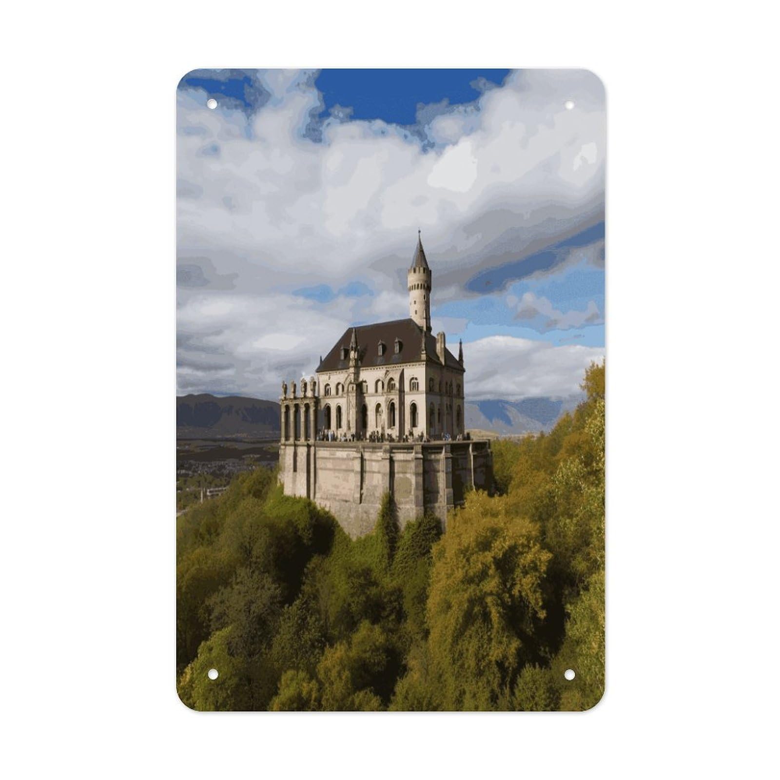 Btcowzrv Style Historical Monuments Of Armenia Metal Tin Sign Wall Decor Hanging Plaque