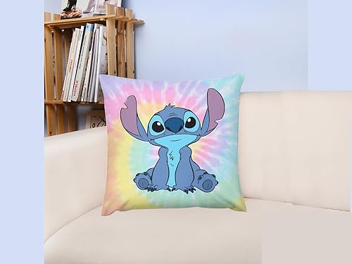 Miniatura 4 de Fundas de almohada decorativas compatibles con diseño de dibujos animados de Disney, súper suaves, suaves y cómodas, 18 x 18 pulgadas (impresas en