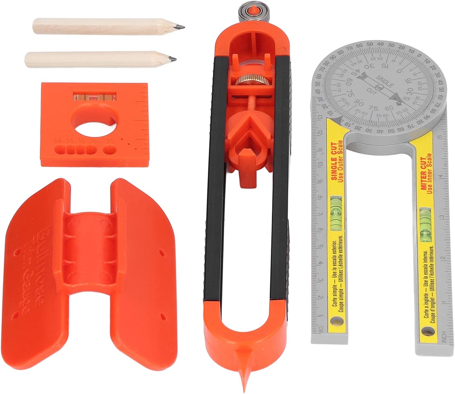 Raguso Contour Scribers, Protractor Pencil Angle Scriber Scribing Tool for Measurement