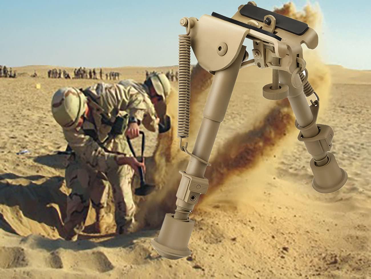 CVLIFE 6-9 Inches Rifle Bipod Picatinny Bipod, Flat Dark Earth Bipod : Sports & Outdoors