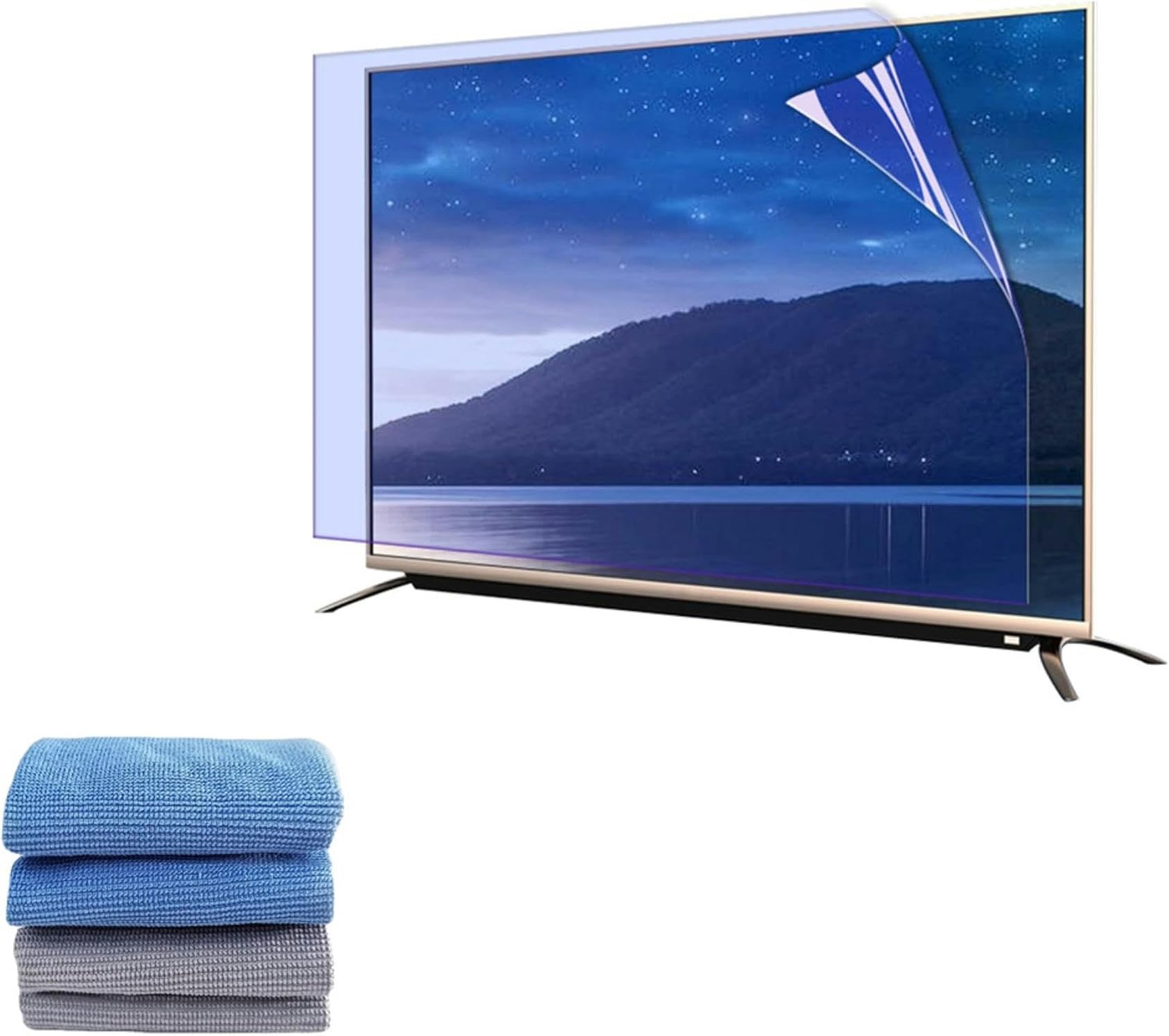 Protector De Pantalla Mate Antirreflejos - Filtro De Pantalla Para Tv Con Protección Contra Luz Azul, Rayos Uv, Arañazos Y Ojos - Para Televisores Sharp, Sony, Samsung, Hisense, Lg, Etc. De 32 A 75 P