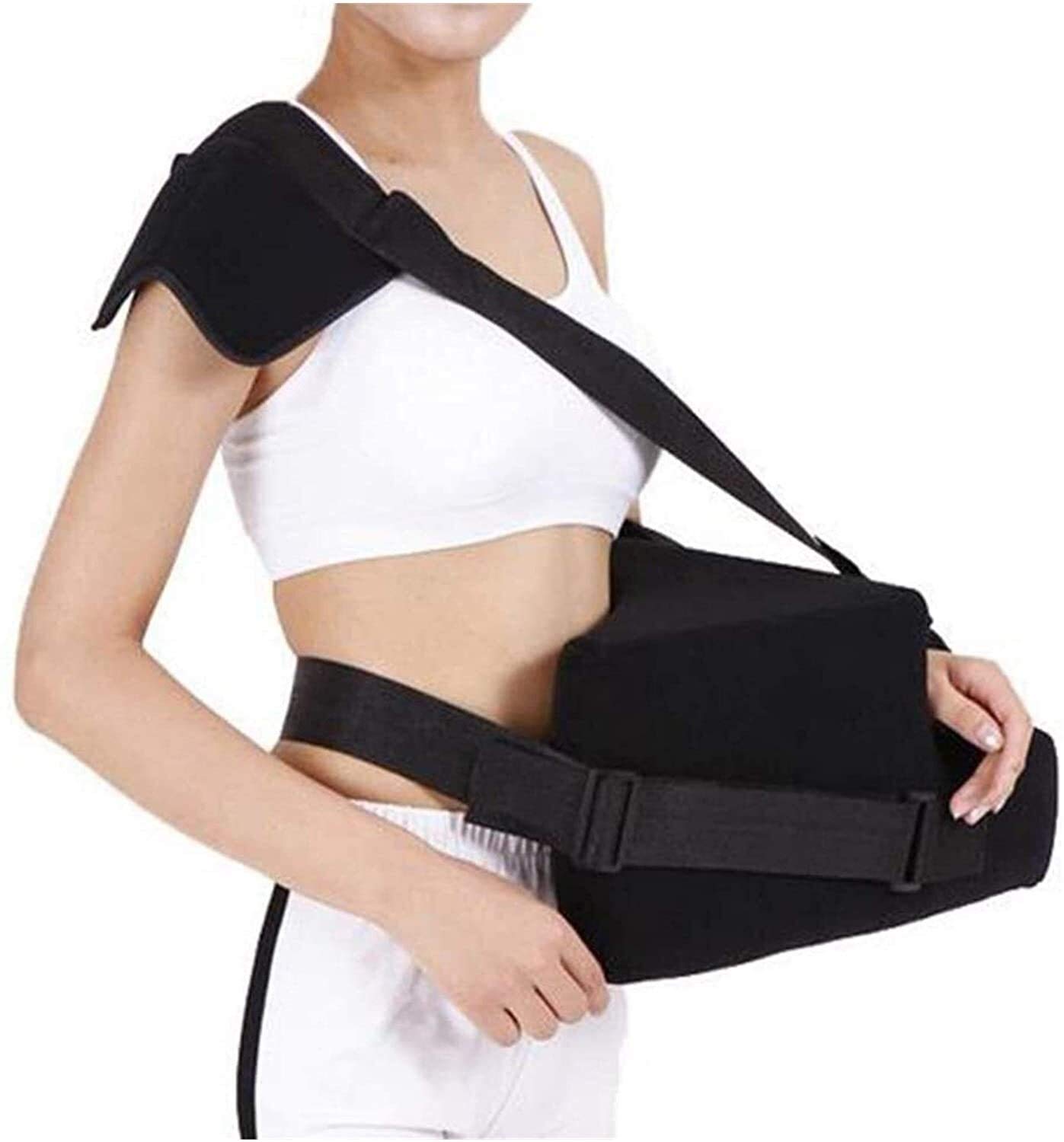 Inmovilizador de Abrazadera de Brazo Ajustable, Cabestrillo de abducción de Hombro con Alivio del Dolor de Almohada Ideal para Reparaciones de Manguito rotador, dislocaciones de separacione