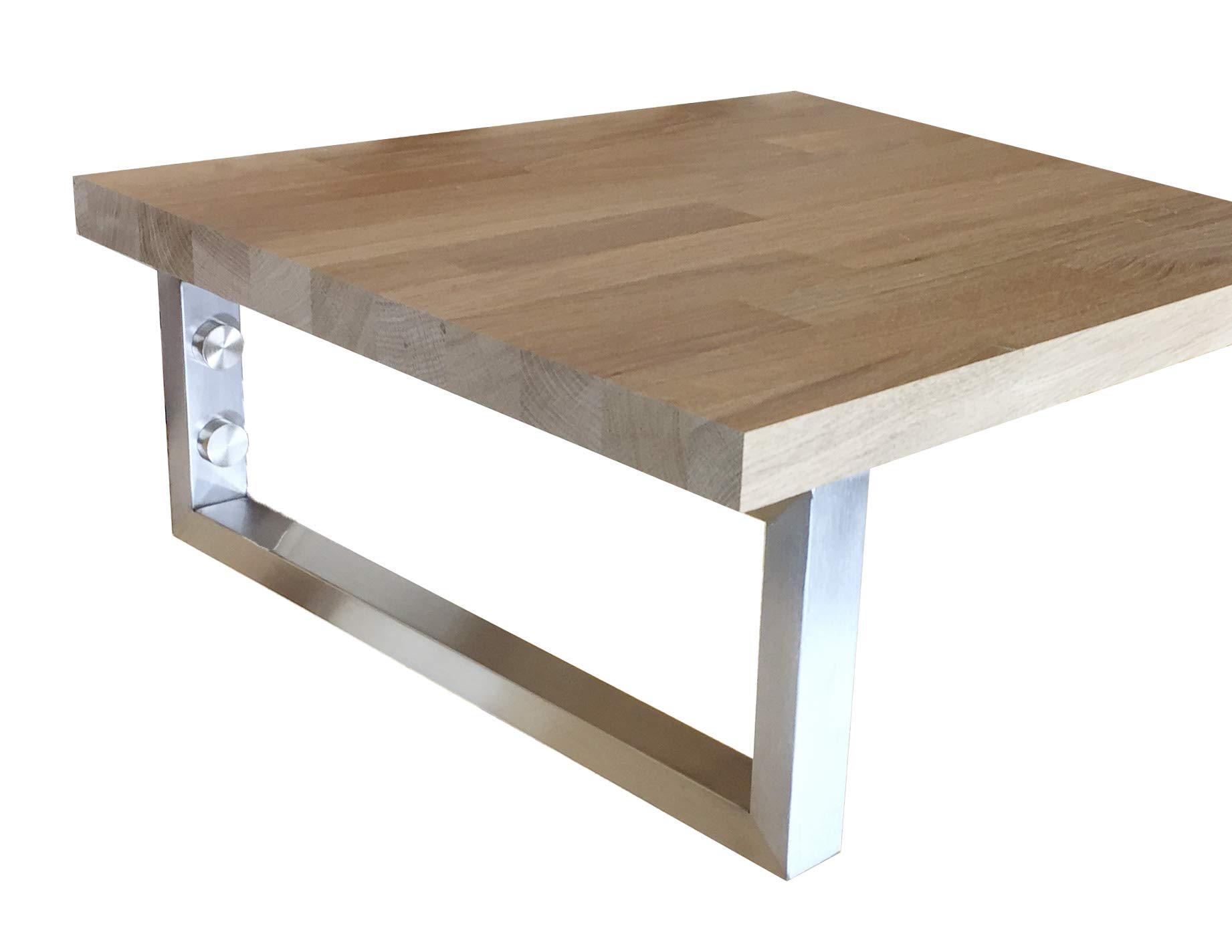 Consolle per lavabo, in acciaio inox spazzolato (400 x 150 mm)