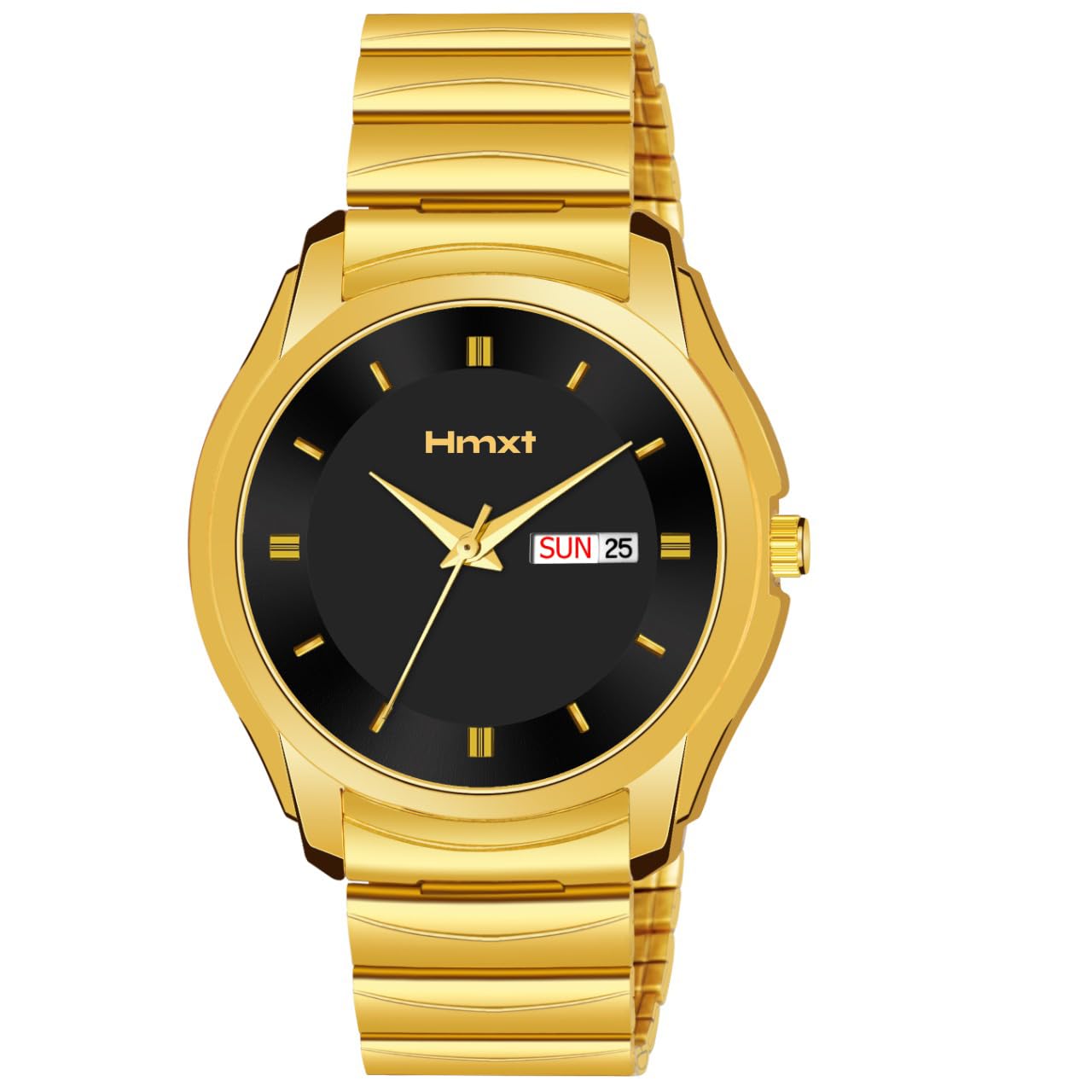 HMXT 81 Day n Date Series Gold Mens Classic Trending Style| Reliable Performance and Styish Mens Analog Watch - Perfect for Everyday Wear and Special Occasion (B0BQSV68CL) Amazon Price History, Amazon Price Tracker