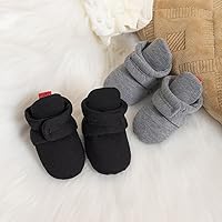 Vista 97 de Sawimlgy - Botines de algodón antideslizantes para recién nacido, con agarre, para cuna o para el invierno 010/Amarrón