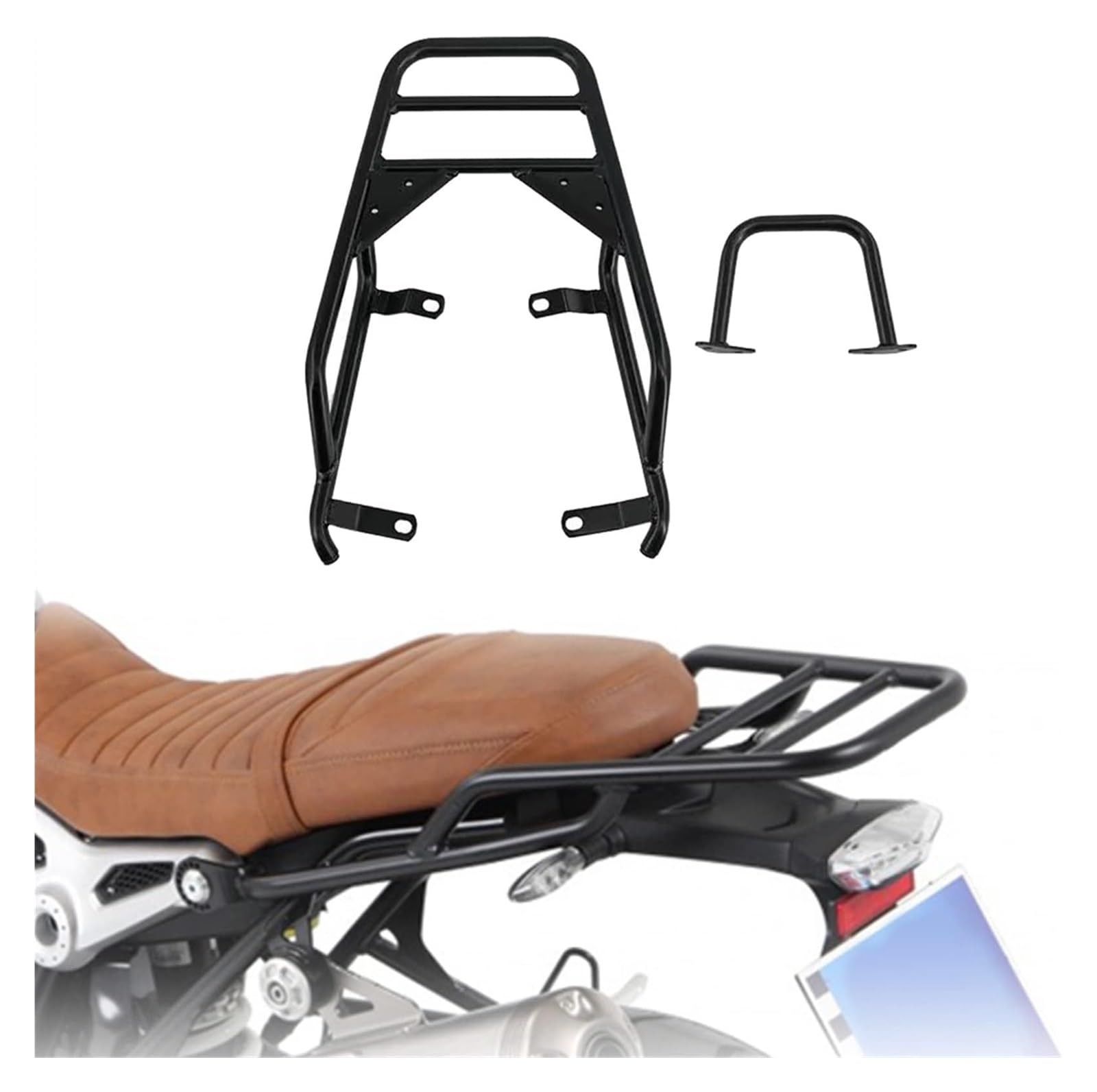 para BMW R Nine T NineT 2014 2015 2016 2017 2018 2019 2020 Portaequipajes Trasero para Asiento De Motocicleta con Empuñadura Portapacchi Moto