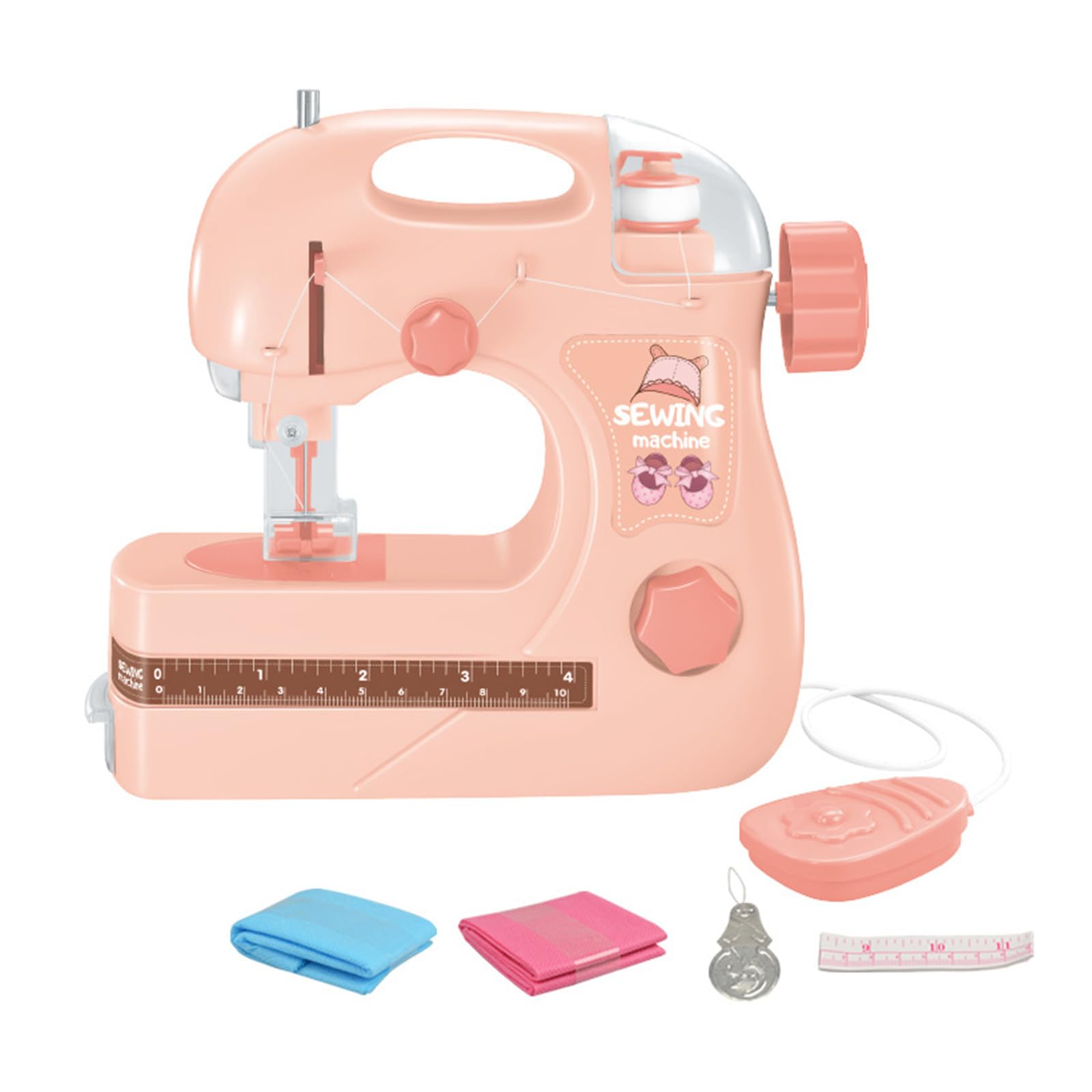 Nucelit Portable Small Electric Sewing Machine for Kids Craft Safe and Easy to Use Kids Sewing Machine
