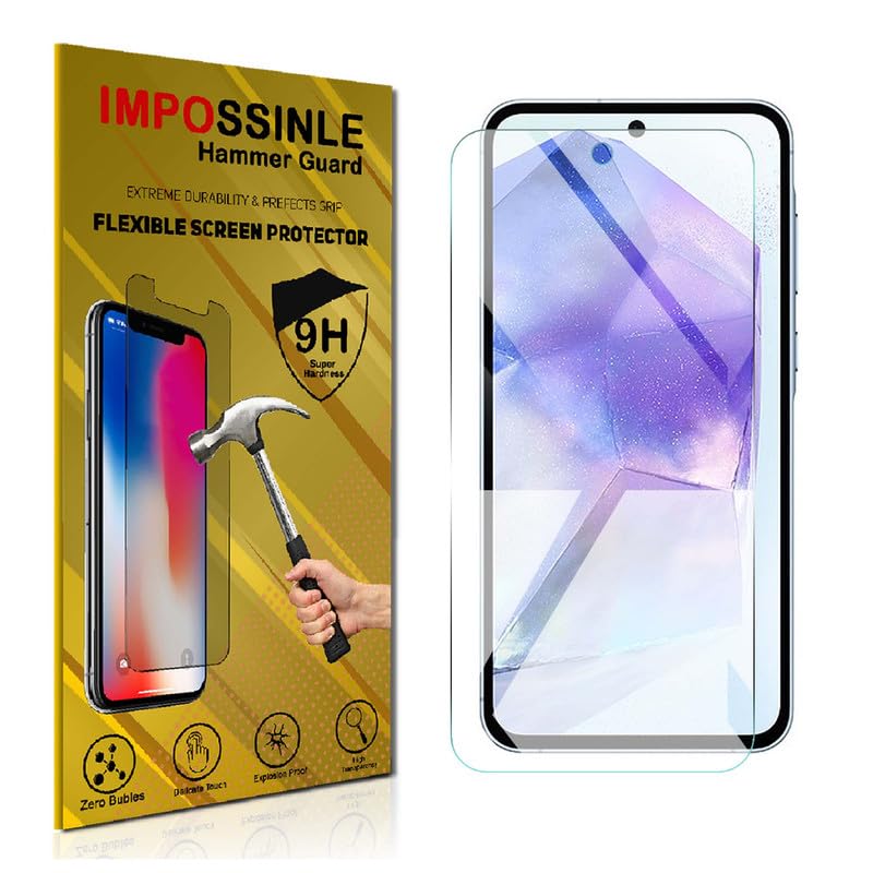 Image of FCS Front (Glossy) Anti Shock Screen Protector for Samsung Galaxy A35 5G Screen Protector | 9H Hardness Flexible (Glossy)