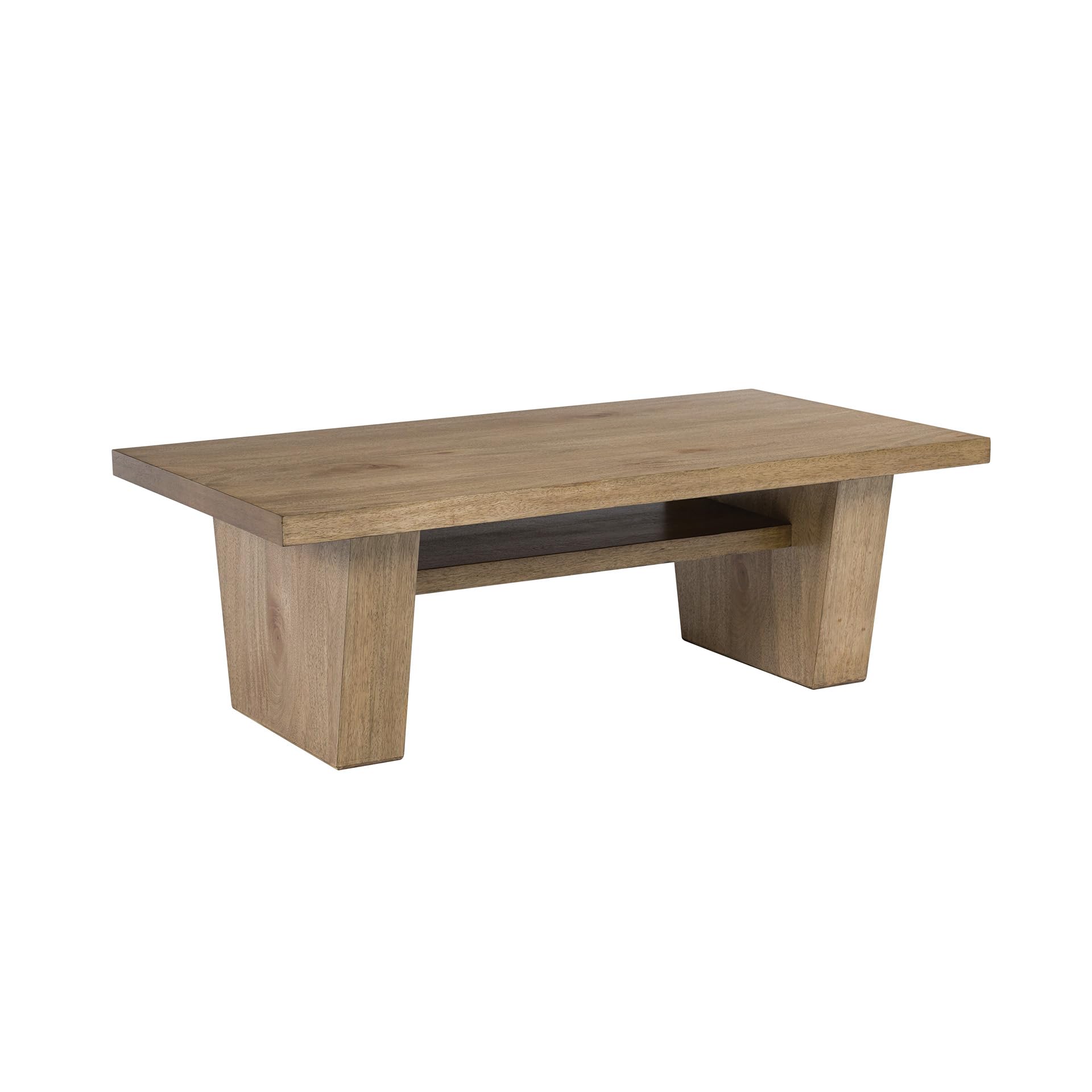 Signature Design by Ashley Kristiland Classic Cocktail Table with 1 Lower Shelf, Light Brown