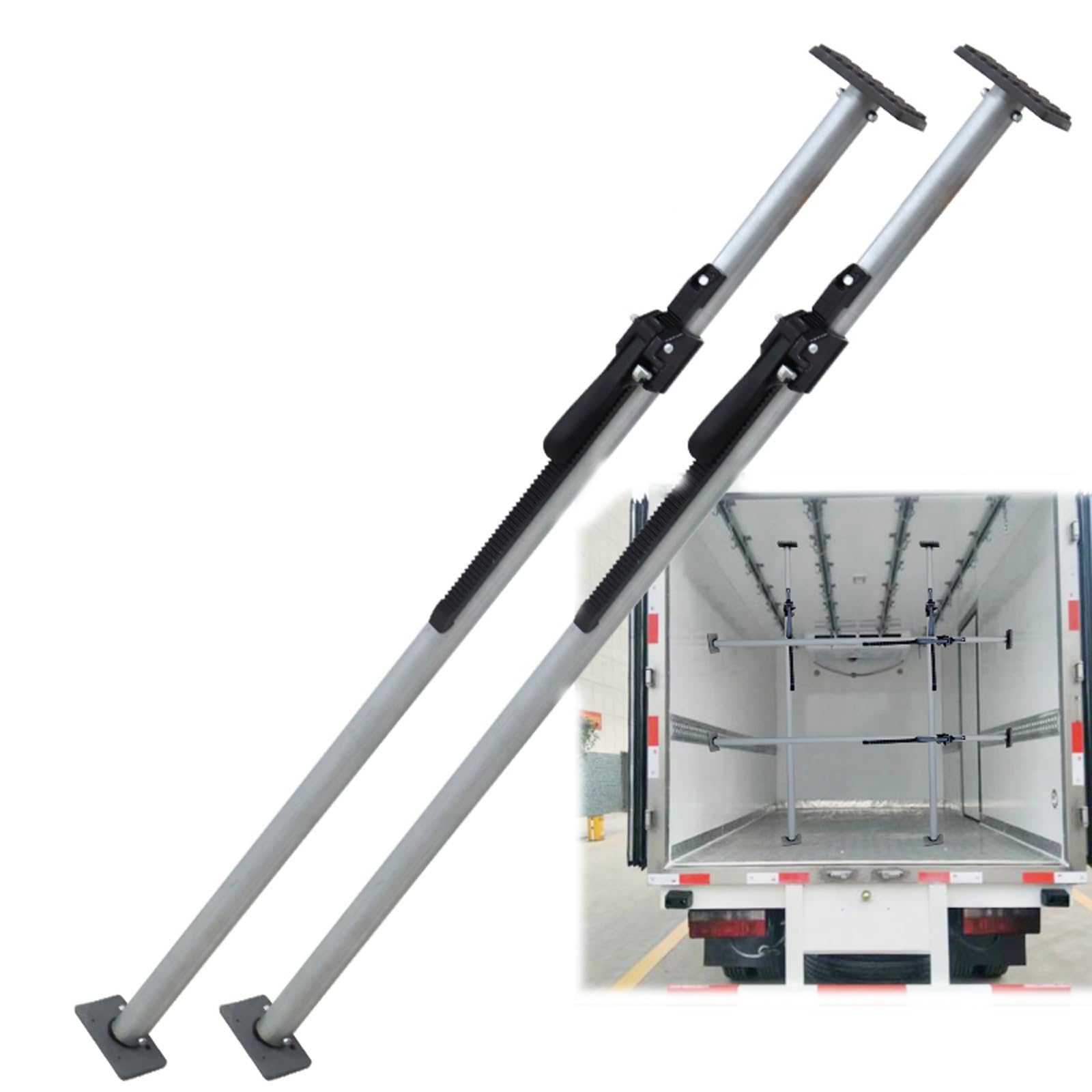 barra fermacarico per camion Barra di carico a cricchetto per pianale di camioncino - 6 6.6 6.9 7.7 7.7 piedi, barra di carico estensibile per evitare che gli oggetti scivolino nel pianale di camion,