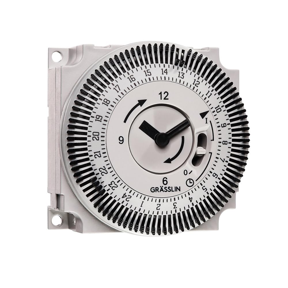 02.76.1002.1 FM/1 Q TuZH - Zeitschaltuhr analog, 1-Kanal Schaltmodul, 110–230 V AC, 16 A, Tagesprogramm, 15 Min Schaltzeit, Quarz, IP20, für Pumpen, Motoren & mehr